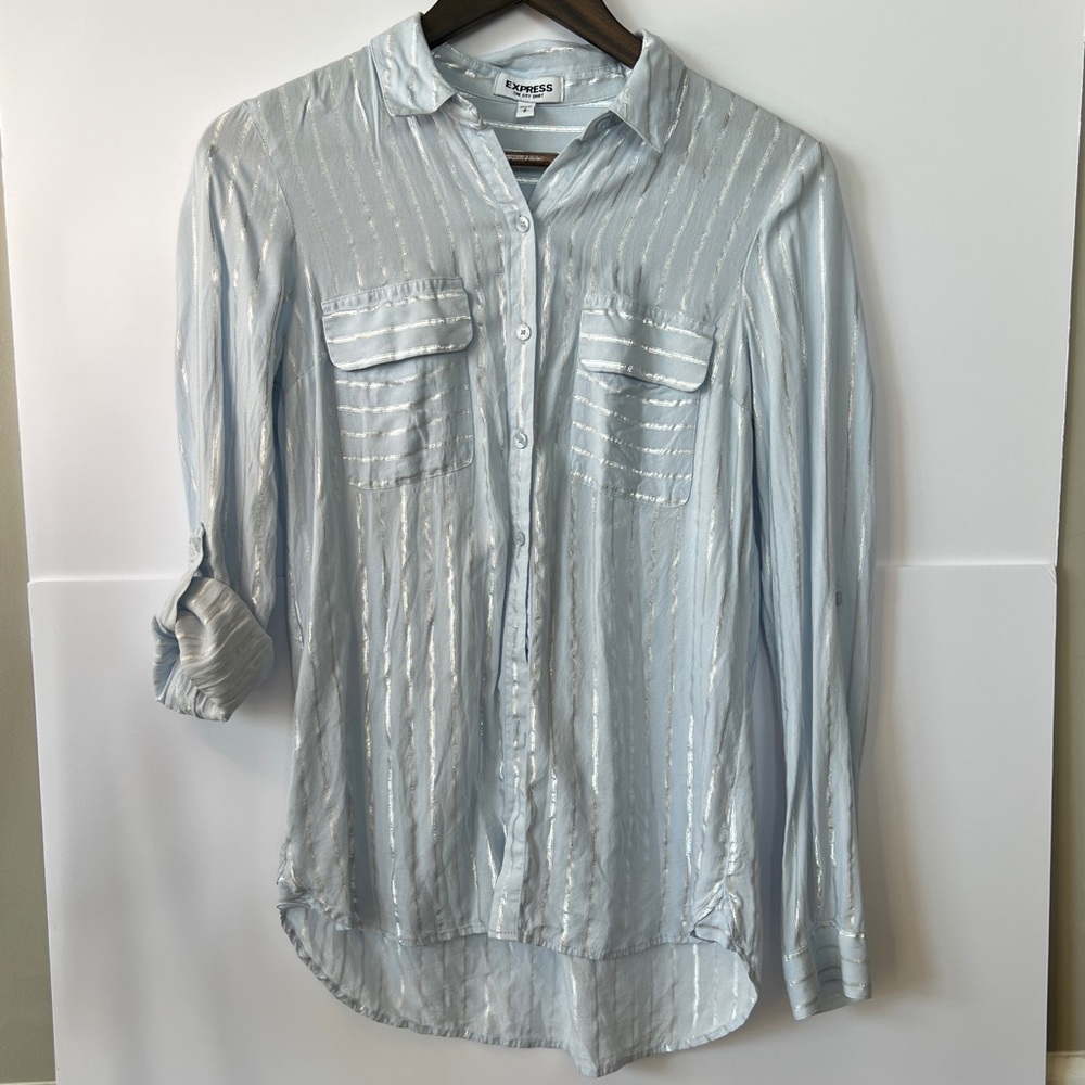 EXPRESS Women The City Shirt Long Sleeve | S